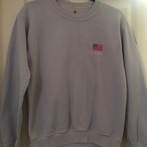 light blue pullover sweater